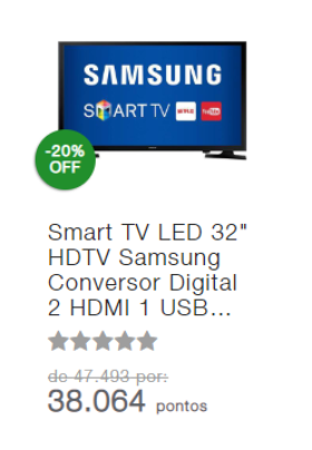 SmarTV LED Samsung 32"
