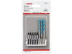 Kit de Pontas e Brocas Bosch MultiConstruction Impact Control 8 Peças - 1