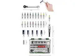 Kit de Pontas e Soquetes para Parafusar Bosch com 27 Peças - 2