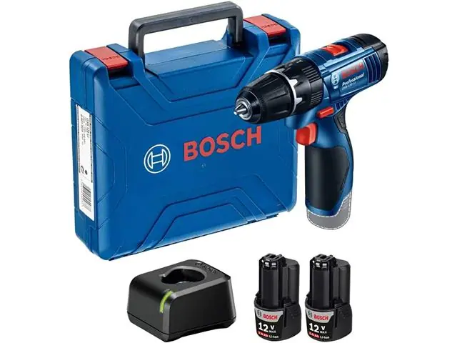 Parafusadeira Furadeira Bosch GSB 120-LI 12V 2 Baterias e Maleta