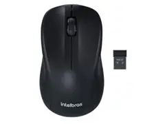 Mouse Intelbras Sem Fio MSI55 2.4GHz 1600DPI USB Pilha Inclusa Preto - 1