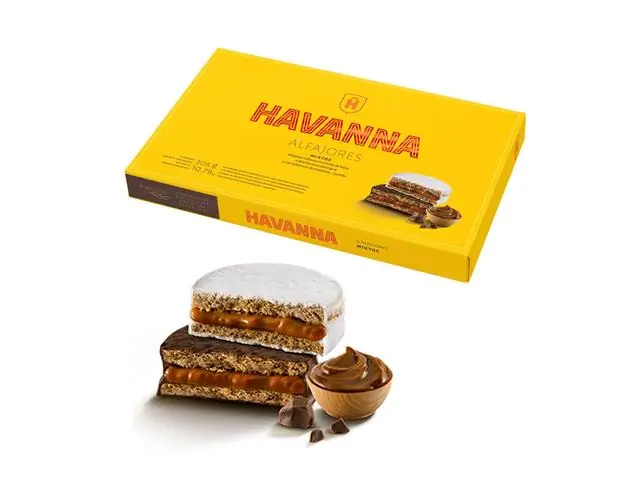 Caixa de Alfajores Mistos Havanna 6 Unidades