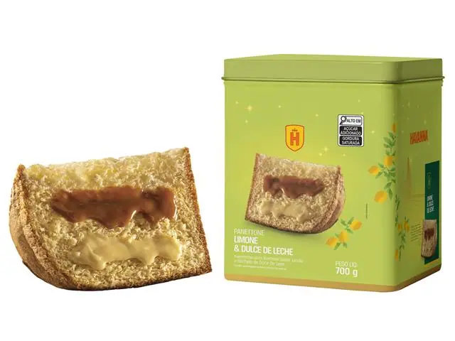 Panettone Havanna Lata Limone com Doce de Leite 700G