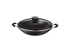 Panela Wok Tramontina Paris Antiaderente Chumbo Tampa de Vidro 32CM - 1