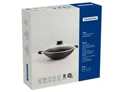 Panela Wok Tramontina Paris Antiaderente Chumbo Tampa de Vidro 36CM - 3