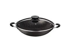 Panela Wok Tramontina Paris Antiaderente Chumbo Tampa de Vidro 36CM - 1