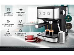 Cafetera Express con Espumador Pro 850W 19 Bar CME04 Cuk By GADNIC - 1