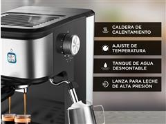 Cafetera Express con Espumador Pro 850W 19 Bar CME04 Cuk By GADNIC - 4