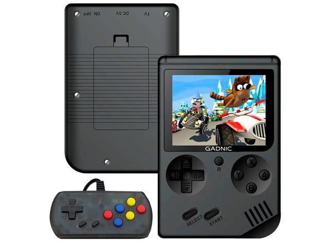 Consola de Juegos GM1 Retro 8 Bit 168 Juegos + Remoto GADNIC