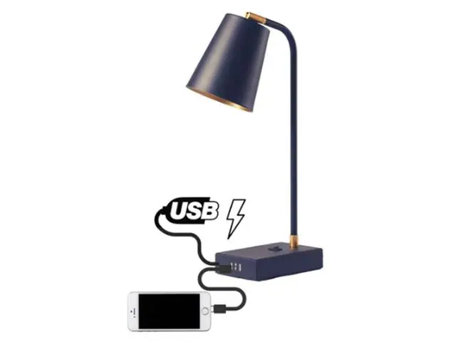 Luminária de Mesa USB Tutto Preta