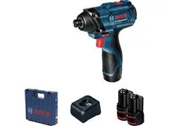 Chave de Impacto Bosch GDR 120-LI com 2 Baterias Carregador e Maleta - 0