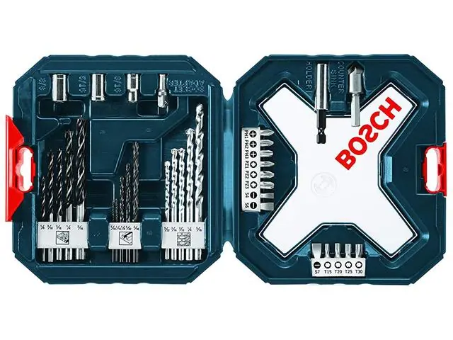 Kit de Pontas e Brocas Bosch X-Line 34 Peças