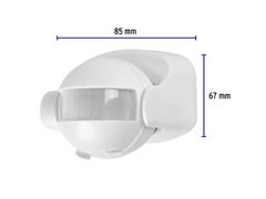 Sensor de movimiento Volteck 180° para pared y techo Blanco - 1