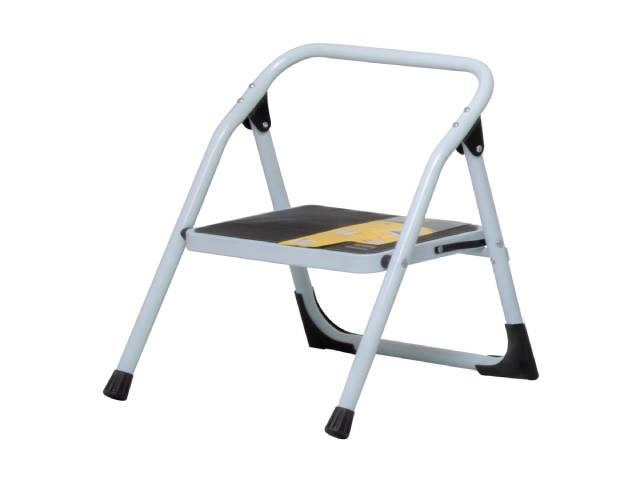 Escalera Pretul 1 peldaño tubular plegable 150 kg Blanca