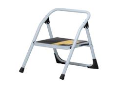 Escalera Pretul 1 peldaño tubular plegable 150 kg Blanca