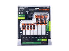 Juego de llaves torx Truper 8 piezas Extralargas con mango T - 1