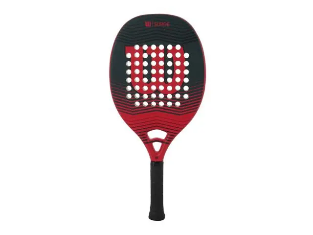 Raquete de Beach Tennis Wilson Surge Vermelha e Cinza WRBT04004006