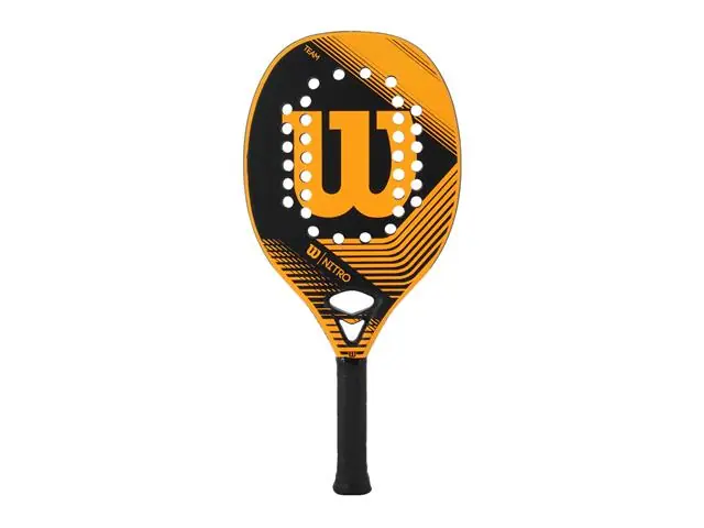 Raquete de Beach Tennis Wilson Nitro Preta e Laranja WRBT04004008