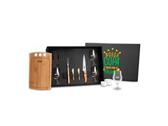 Kit Churrasco, Petisco e Cerveja Welf 11 Peças com Tábua 2 em 1