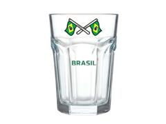 Copo de Vidro Country Bandeira Brasil 400ML