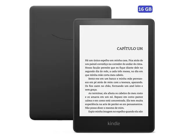 Kindle Paperwhite 16GB tela 6.8” luz ajustável bateria longa duração