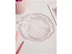 Prato Decorativo de Folha Lyor - 20,5x17x2,5cm - 2