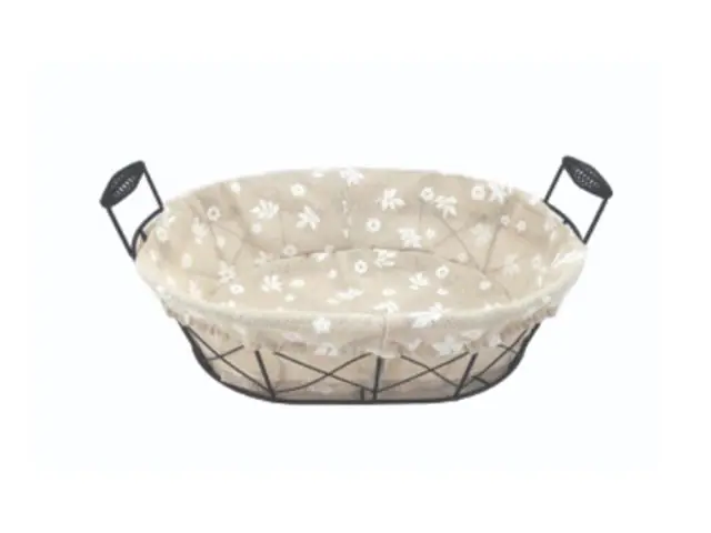 Cesta Oval Mundiart com Alça 31x24/9cm