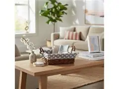 Cesta Quadrada Mundiart com Tecido 23x23/8cm - 1