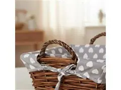 Cesta Quadrada Mundiart com Tecido 23x23/8cm - 8