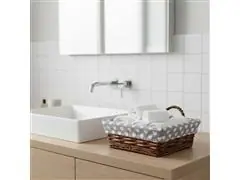 Cesta Quadrada Mundiart com Tecido 23x23/8cm - 9