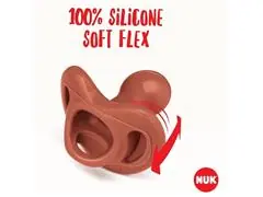 Kit 2 Chupetas NUK Sensitive Soft Silicone S1 Cores da Terra - 2