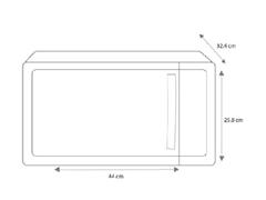 Horno de microondas Mabe 20L 12V 10 niveles de potencia Gris  - 4