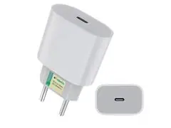 Carregador USB-C de 20W para iPad Pro e iPhone Branco Apple