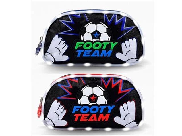 Cartuchera Doble Cierre Fútbol con Led FOOTY