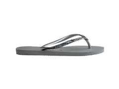 Chinelo Havaianas Slim Glitter II Cinza Aço - 3