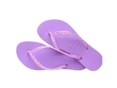 Chinelo Havaianas Slim Logo Metallic Roxo Prisma - 1