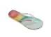 Chinelo Havaianas Slim Metallic Rainbow Bege Palha - 3