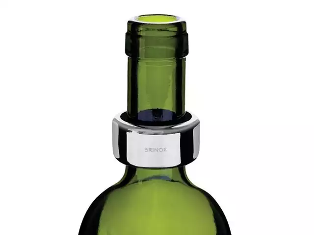 Anel para Garrafa de Vinho Brinox Aço Inox