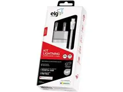 Kit ELG KT810WC Carregador de Parede+Cabo para Recarga e Sincronização - 3