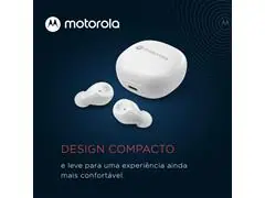 Fone de Ouvido Bluetooth Motorola Moto Buds 105 Branco - 1