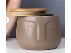 Pote Rosto Dolomita Oikos com Tampa de Bambu - 1