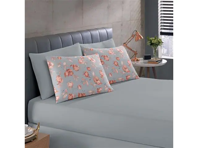 Jogo de Cama Queen Buettner Basic Micaela Coral