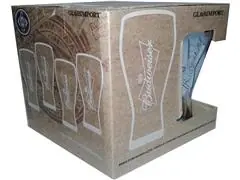 Jogo de Copos para Cerveja Budweiser Transparente 4 Peças - 3