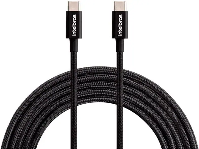Cabo Usb-c Intelbras 1,5m Nylon Preto EUCC 15NP