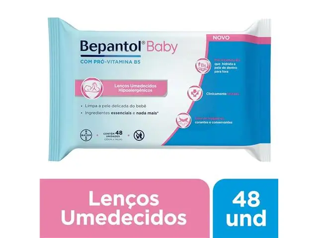 Lenço Umedecido Bepantol Baby com 48 Unidades