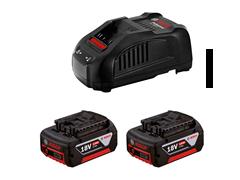 Kit de baterías Bosh compatible con 18V Cargador Bivolt 2 baterías - 0