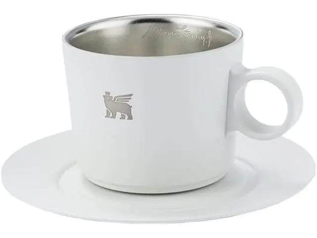 Caneca Stanley Branca Daybreak Cappuccino com Pires Pale Stone 192ML