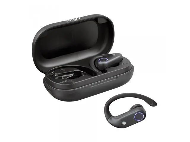 Fone de Ouvido Bluetooth Bright Sport Resistente À Água Preto