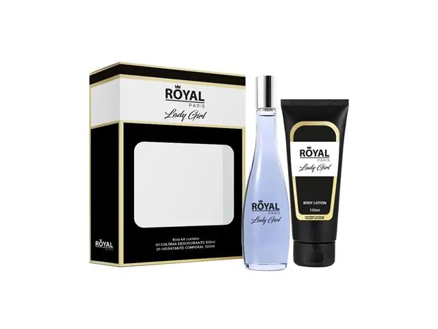 Kit Royal Paris Lady Girl (Deo Colônia 100ml + Body Lotion 100ml)