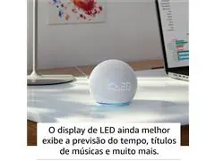 Echo Dot 5ª Geração Amazon Smart Speaker C/Relógio e Alexa WiFi Branco - 4